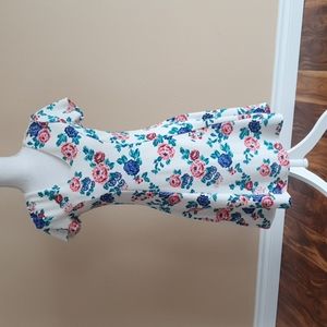 Short sleeve floral mini dress